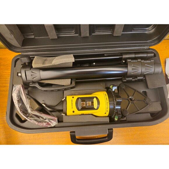 Self-Adjusting Laser Level With Tripod & Carrying Case By Inventek - Picture 3 of 9